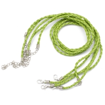 Baza do Naszyjnikasztuczna skóra 42x0.3cm Kolor: Oliwkowy 5szt (2WB26580)