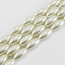 Perła Szkło Błyszczące 16x8mm 25szt/40cm/sznur (2WB27910)