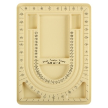 Органайзер Флокований Пластиковий для Намистин, Прикрас та Намиста, Жовтий, 32.5х23.5см, (2WB27945)