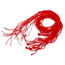 Baza do Naszyjnika Nylon 60cm Kolor: Czerwony 10szt (2WB29124)