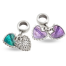 Charms Zawieszka, Stop Metalowy i Emalia,  Mix kolorów 26mm, 2szt (2WB29010)