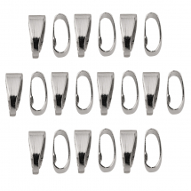 Тримачі для Підвісок, Кулонів Латунь, Платина, 7х3х3мм, (2WB29259)