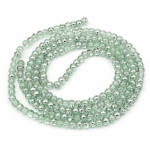 Koraliki Szklane Crackle, 4mm 200szt/80cm/sznur (2WB31276)