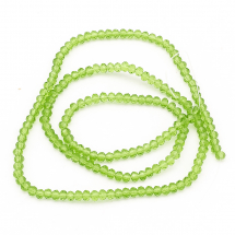 Koraliki Szklane Fasetowany. Luźne. Rondel 3x2mm 152szt/37sm/nić (2WB30954)