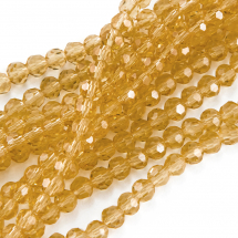 Koraliki Szklane Fasetowany 3x2mm 200szt/42cm/sznur (2WB30959)