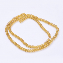 Koraliki Szklane Fasetowany, 3x2mm 200szt/42cm/sznur (2WB30960)