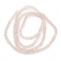 Koraliki Szklane Fasetowany 3x2mm 190szt/42cm/sznur (2WB30962)