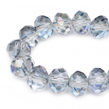 Koraliki Szklane Galwanizacja Fasetowane 8x5.5mm 72szt/40cm/sznur (2WB31032)