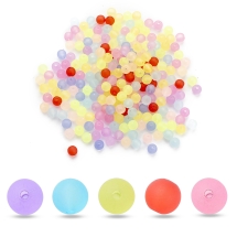 Koraliki Akrylowe Przezroczyste, Matowy, Okrągłe, Mieszane, 6mm, 25g~200szt (2WB30508)