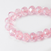 Koraliki Szklane Sztuczny Kryształ Fasetowany 12x8mm 72szt/58cm/sznur (2WB30838)