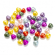 Kaboszony Akrylowe Imitacja Pereł 10.5x10.5x5mm Kolor: Mix 50szt (2WB30520)