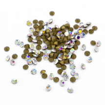 Dżety Cyrkonie Rivoli Szklane Stożkowe, Klasa A, Kryształ AB, 2.5mm, 144szt (2WB30553)