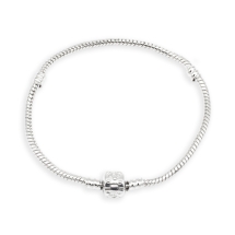 Baza do Bransoletek Modułowych, Mosiądz, Platyna, 180x3mm, 1szt (14WB6052)