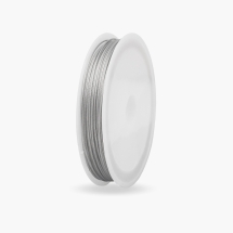 Тросик Ювелірний Стальной, Світло-Сірий, 0.8мм, 18м/котушка, (14WB5493)