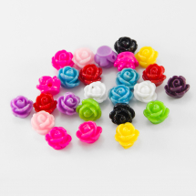 Koraliki z Żywicy 9x7mm Kolor: Mix kolorów 10szt (14WB6247)