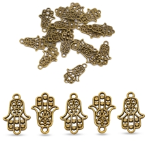 Zawieszka Stop Metalowy 22.5x14x1.5mm Otwór 2mm Kolor: Bronze 20szt (14WB6013)