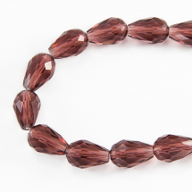 Koraliki Szklane Fasetowany 15x10mm 50szt/79cm/sznur (14WB6956)