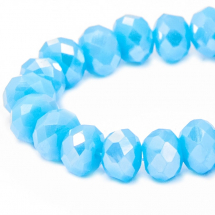 Koraliki Szklane Fasetowany 6x4mm 95szt/38cm/sznur (14WB6904)