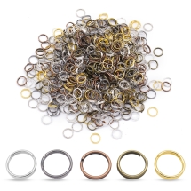 Кільця Подвійні Сполучні Залізні, Мікс, 7х0.7мм, Внутрішній Діаметр 5.6мм, близько 600шт/50г, (14WB7185)