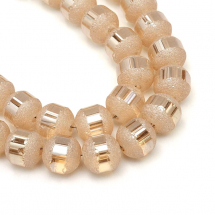 Koraliki Szklane Galwanizacja 4-4.5mm 100szt/45cm/sznur (14WB6996)