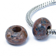 Koraliki Modułowe Charms Kamień Naturalny, Brązowy 12x8mm, 5szt (14WB8145)