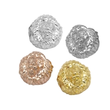 Koraliki 3D Lew, Stop Metalowy, Mix. 12x13x9mm 4szt (14WB8191)