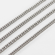Ланцюг Залізо Нонна, Непаяний Колір: Платина, Ланка: 4x3мм, Товщина 0.6мм, (14WB7222)