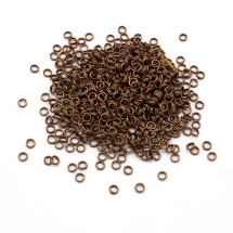 Ogniwka Kółeczka Podwójne Żelazne 4х0.7mm Kolor: Miedź 1000szt/50g/opakowanie (14WB7145)