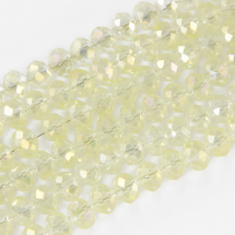 Koraliki Szklane Galwanizacja Fasetowane 6x4mm 100szt/40cm/sznur (14WB7024)