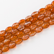 Koraliki Szklane Crackle Owalne 8x6mm 95szt/76cm/sznur (14WB8556)