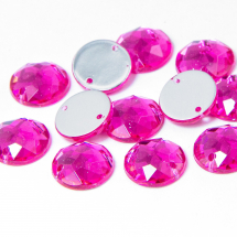 Dżety do Przyszycia Akryl 12x4mm Kolor: Różowy 20szt (14WB8636)