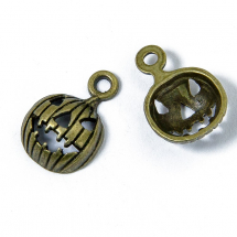 Zawieszka Stop Metalowy 12mm Otwór 2mm Kolor: Bronze 10szt (14WB8889)