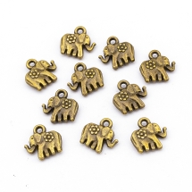 Zawieszka Stop Metalowy 12x12mm Kolor: Bronze 10szt (14WB8822)