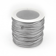 Sznurek Nylonowy Pleciony 2mm Kolor: Światło-Szary około 10m/szpula (14WB9853)