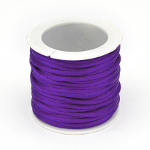 Sznurek Nylonowy Pleciony 2mm Kolor: Liliowy około 10m/szpula (14WB9858)