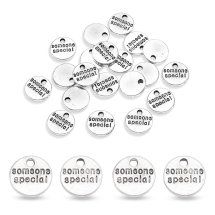 Zawieszka Stop Metalowy 10x1.5mm Otwór 1.5mm Kolor: Antyczne Srebro 20szt (14WB8884)