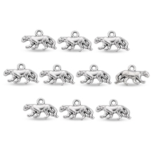 Zawieszka Stop Metalowy 18x11x3.5mm Otwór 2mm Kolor: Antyczne Srebro 10szt (14WB8944)