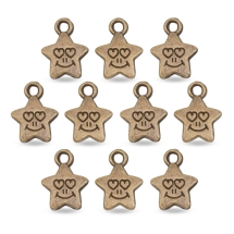 Zawieszka Stop Metalowy 14x11mm Kolor: Bronze 10szt (14WB8738)