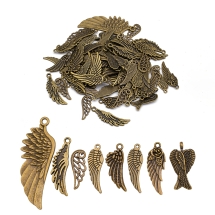 Zawieszka Stop Metalowy 24-56x9-21x1-2mm Otwór 1.5-5x2-3mm Kolor: Bronze około 30szt/100g (14WB8684)