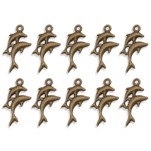 Zawieszka Stop Metalowy 26x17mm Kolor: Bronze 10szt (14WB8816)