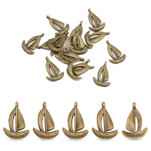 Zawieszka Stop Metalowy 19x13x2mm Otwór 1mm Kolor: Bronze 20szt (14WB8755)