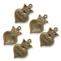 Zawieszka Stop Metalowy 23x16mm Kolor: Bronze 5szt (14WB8801)