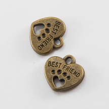 Zawieszka Stop Metalowy 14x14mm Kolor: Bronze 5szt (14WB8802)