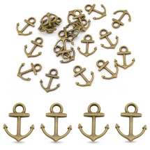 Zawieszka Stop Metalowy 18.5x14x2mm Otwór 4mm Kolor: Bronze 20szt (14WB8788)