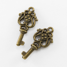 Zawieszka Stop Metalowy 26x12mm Kolor: Bronze 10szt (14WB8810)