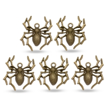 Zawieszka Stop Metalowy 31x30mm Kolor: Bronze 5szt (14WB8819)