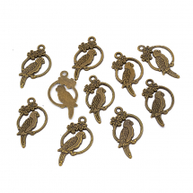 Zawieszka Stop Metalowy 28x15mm Kolor: Bronze 10szt (14WB8826)