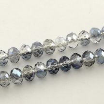 Koraliki Szklane Galwanizacja Fasetowane 10x7.5mm 72szt/54cm/sznur (14WB9303)