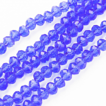 Koraliki Szklane Fasetowany, 4x3mm 150szt/46cm/sznur (14WB9504)