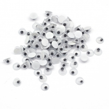 Oczy Żywy Plastik 5x2.5mm Kolor: Czarny 100szt/opakowanie (14WB9536)